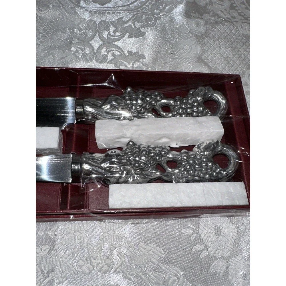 Arthur Court Rope Tassel Carving Set Stainless Steel NICE